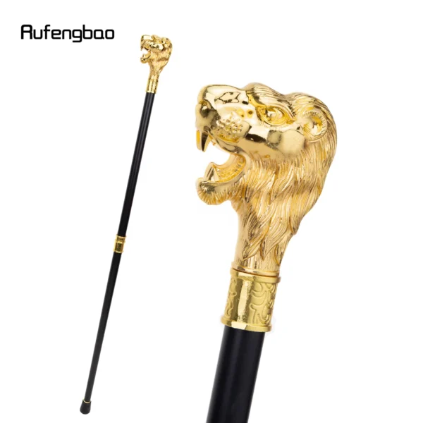 Gold Lion Head Walking Stick