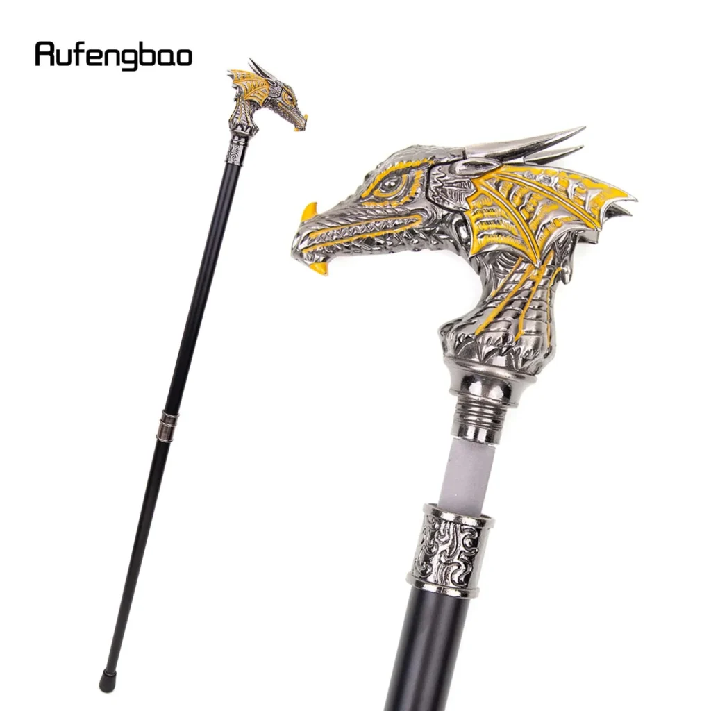 MedicareCoverages™ Regal Dragon Cane – Gold & Black